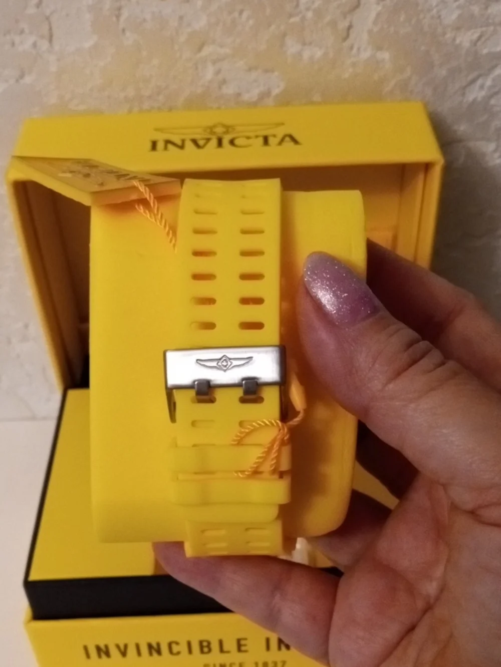 Invicta Yellow Digital Chronograph Sports Watch